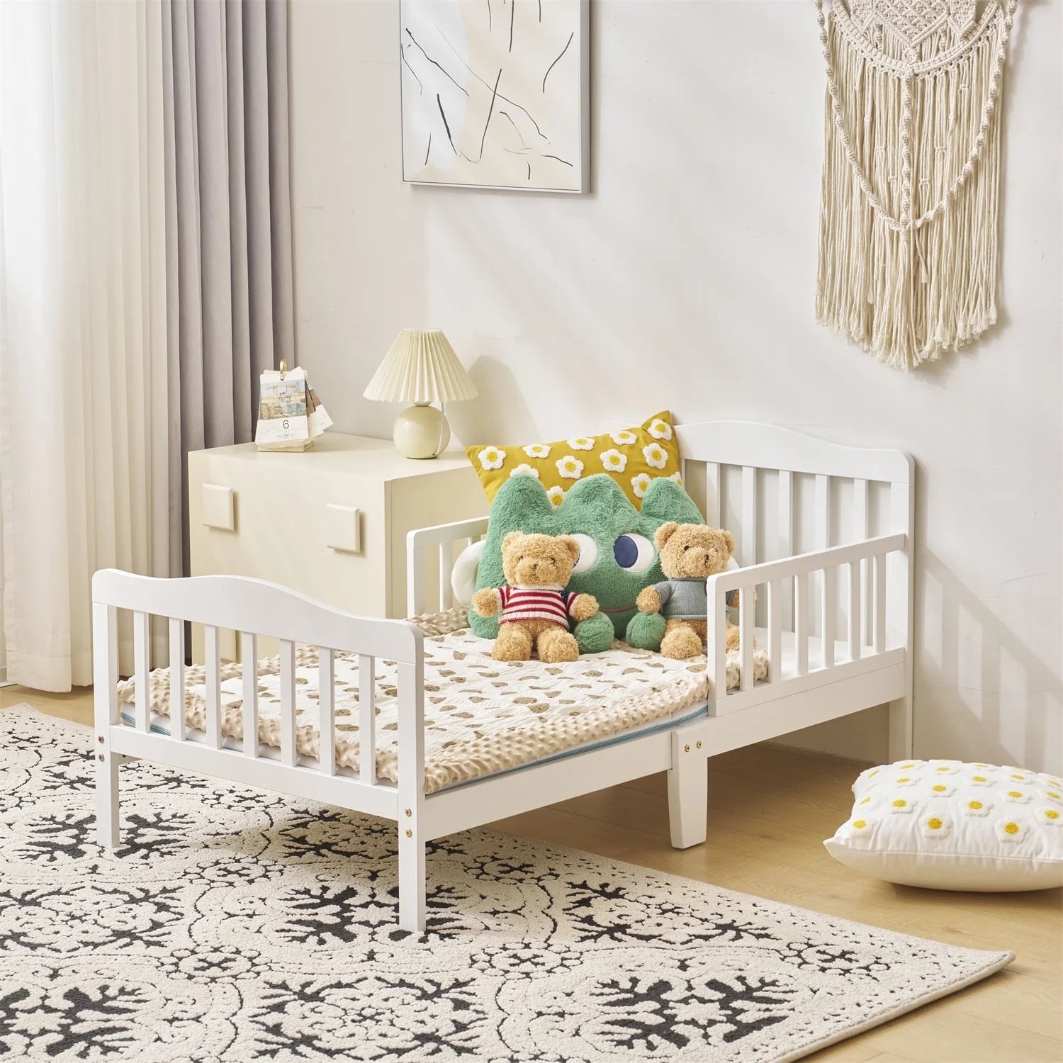 Baby Toddler Bed Kids Children Wood Bedroom Furniture Baby Relax Boys Girls