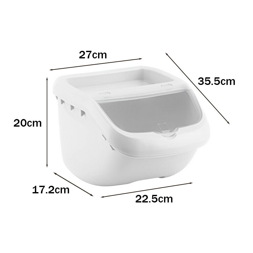 Rice Storage Box Dry Food Container Kitchen Plastic Grain Dispenser 5/7.5/12.5KG