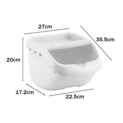 Rice Storage Box Dry Food Container Kitchen Plastic Grain Dispenser 5/7.5/12.5KG