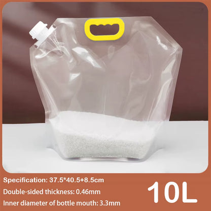 Grain Storage Bag Portable Insect Proof Moisture Proof Fresh Keeping Bag Recyclable Portable Transparent Grain Storage Bags