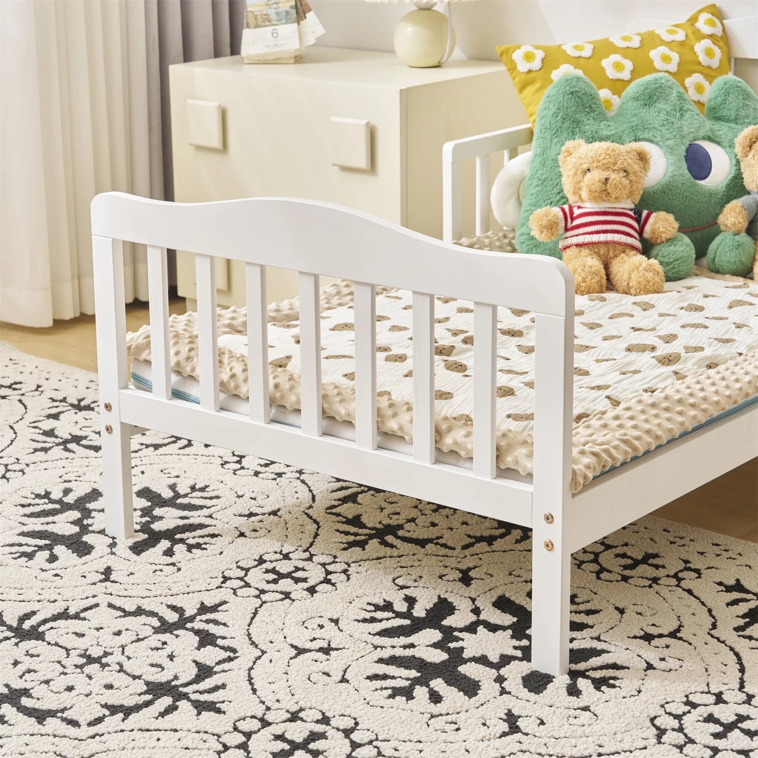 Baby Toddler Bed Kids Children Wood Bedroom Furniture Baby Relax Boys Girls