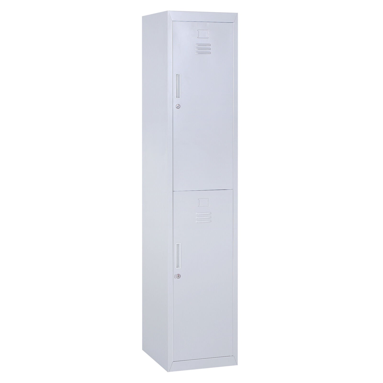 1.8M Locker Office Cabinet Storage Cold Rolled Steel W/ Storage Shelves Grey