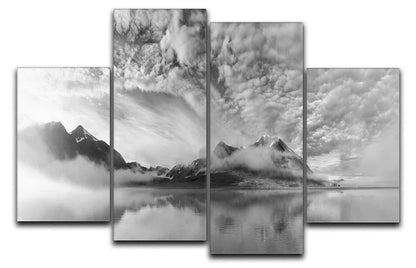 Morning Mist 4 Split Panel Canvas