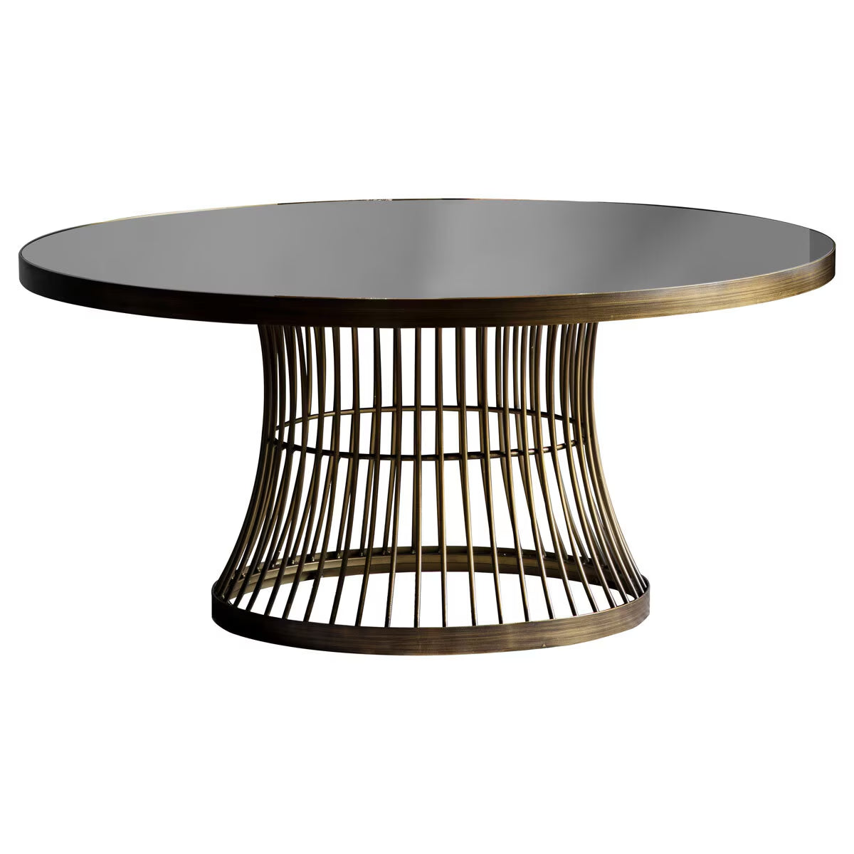 Chester Glass Top Coffee Table, Bronze